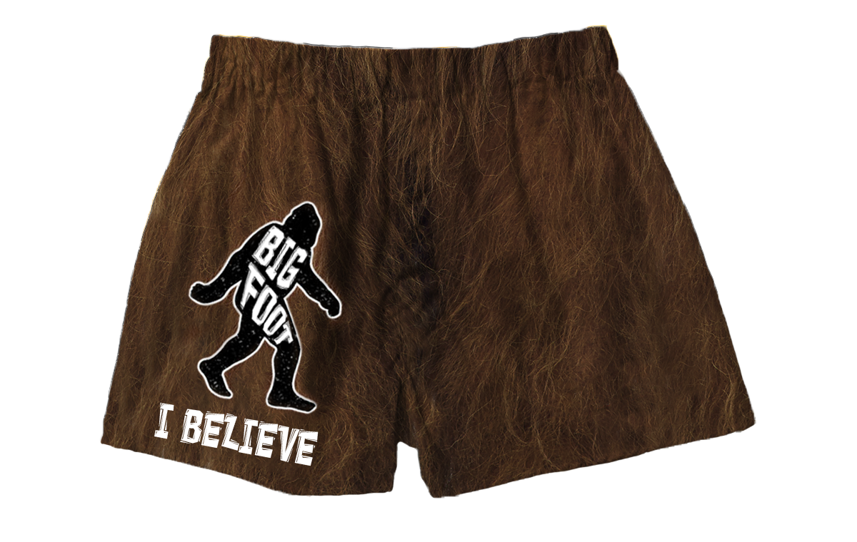 Mens Assquatch Boxer Briefs Funny Sassquatch Bigfoot Butt Joke Graphic  Hilarious