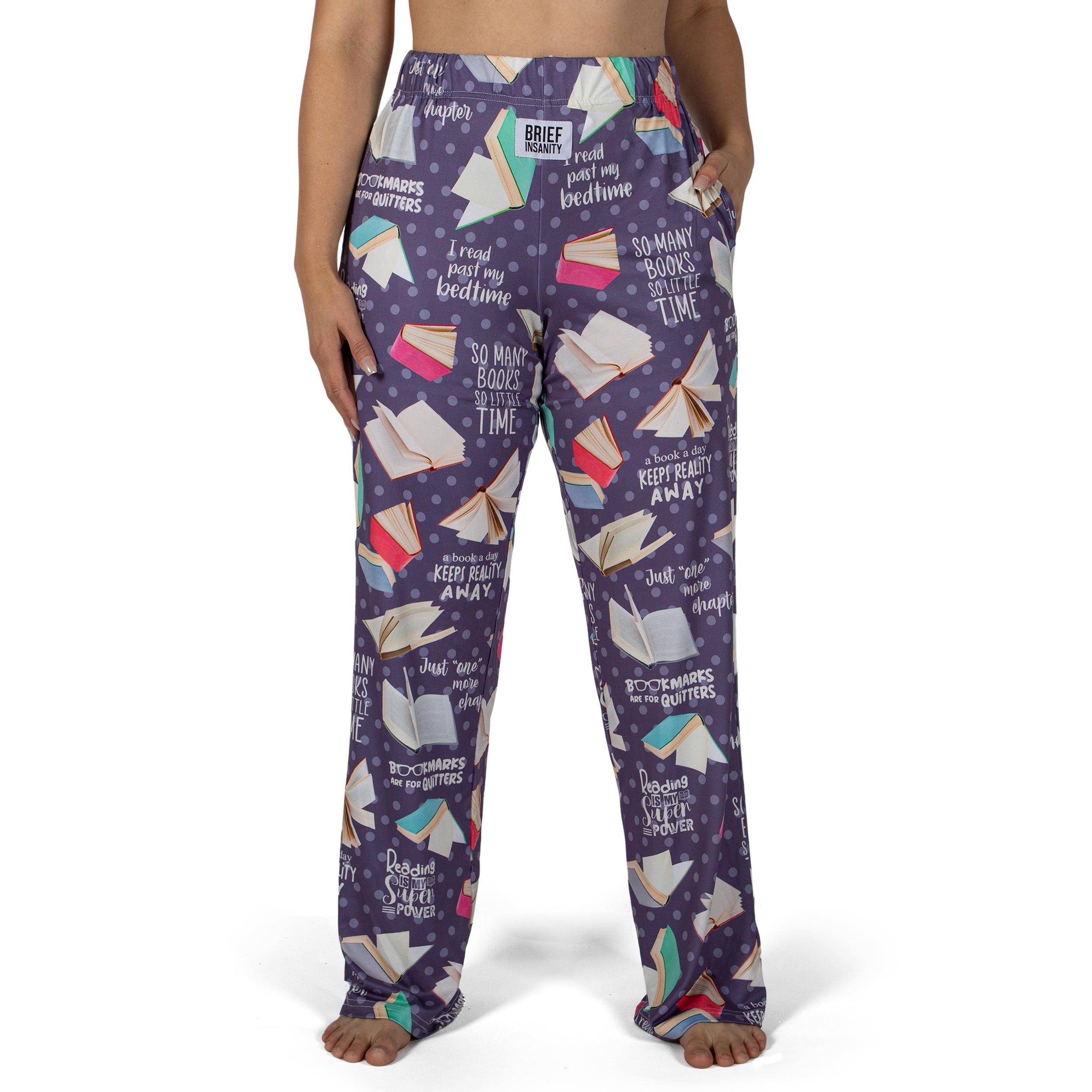 Book Pattern Lounge Pants