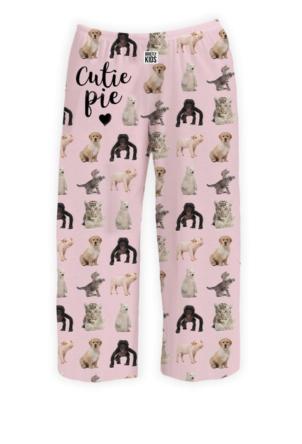 BRIEF INSANITY Cutie Pie Animal Kids Lounge Pants