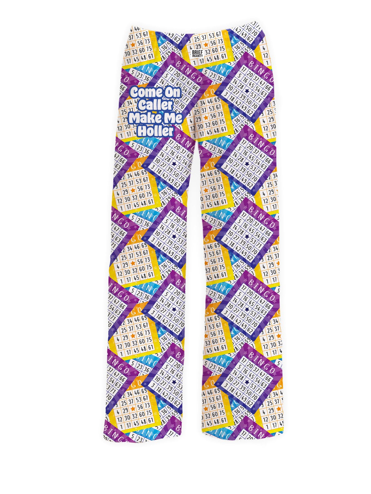 BRIEF INSANITY's Bingo Pajama Lounge Pants