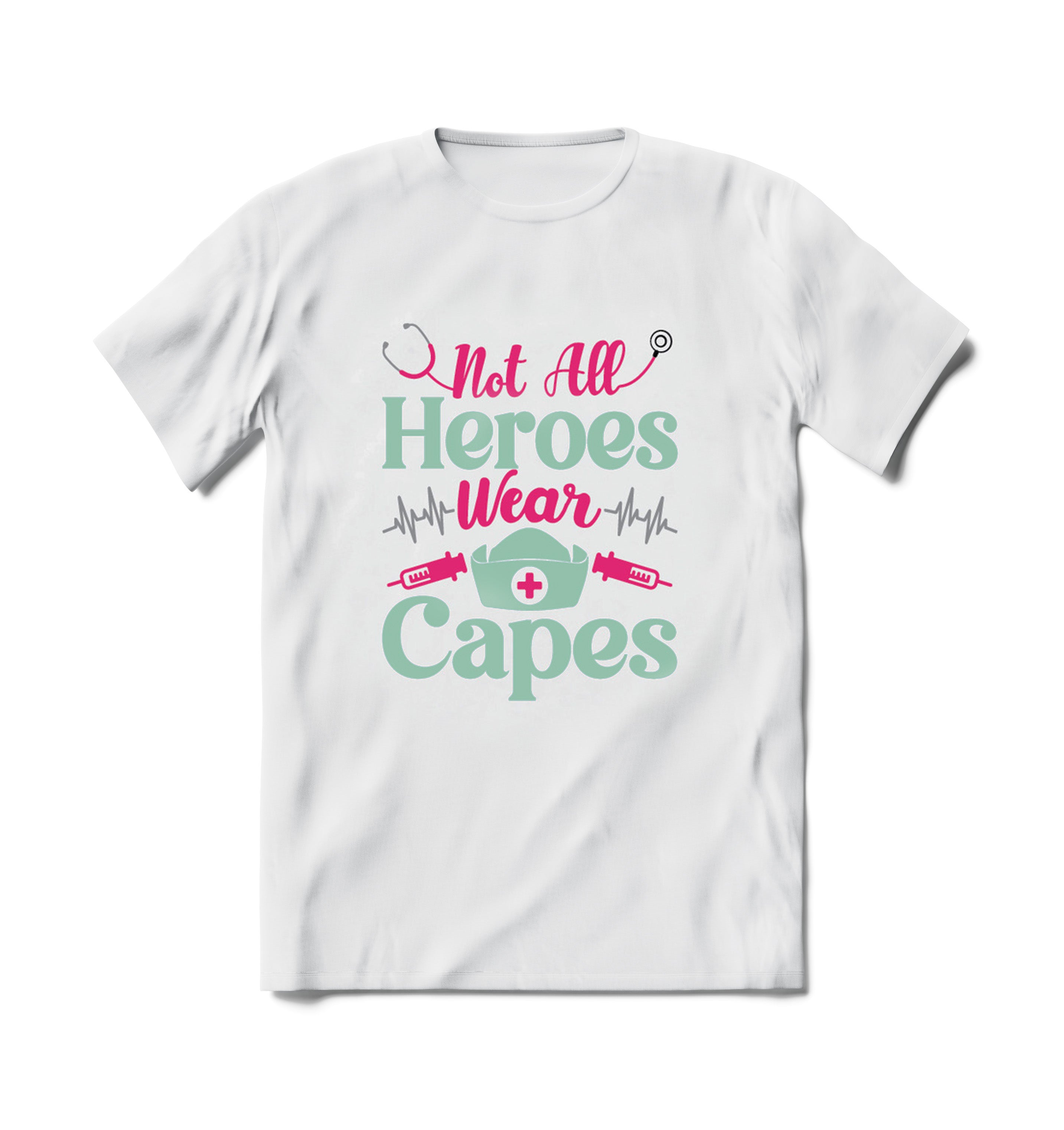 BRIEF INSANITY Not All Heros Wear Capes Short Sleeve T-shirt