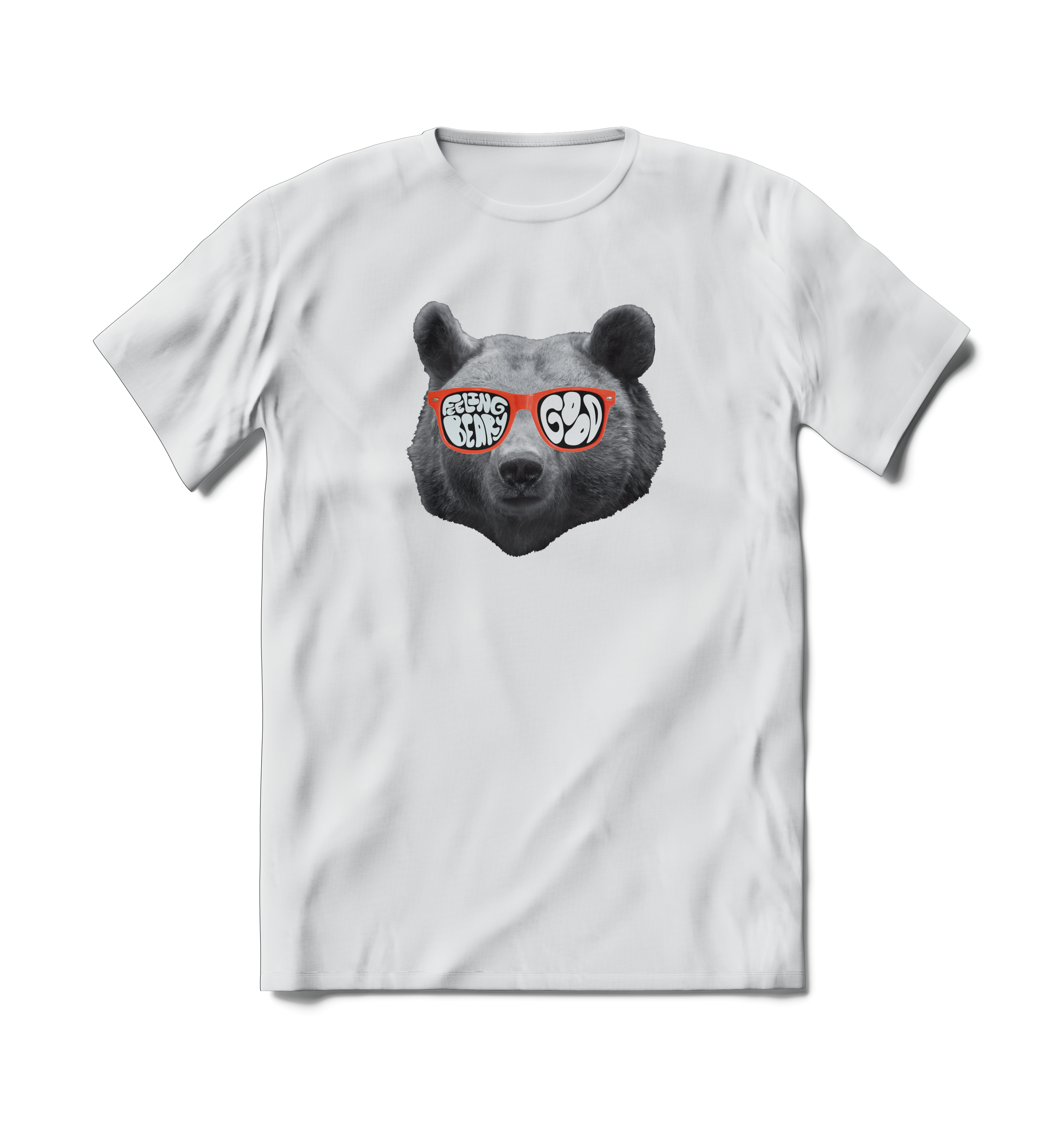 BRIEF INSANITY Feeling Beary Good Short Sleeve T-shirt