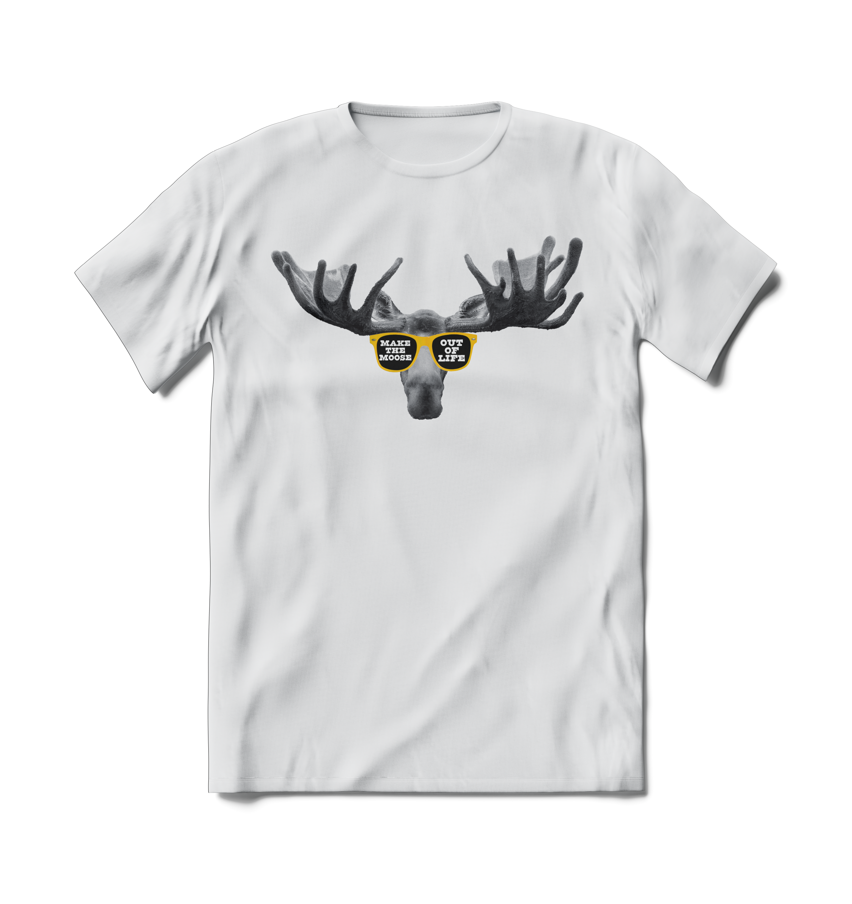 BRIEF INSANITY Make The Moose Out of Life Short Sleeve T-shirt