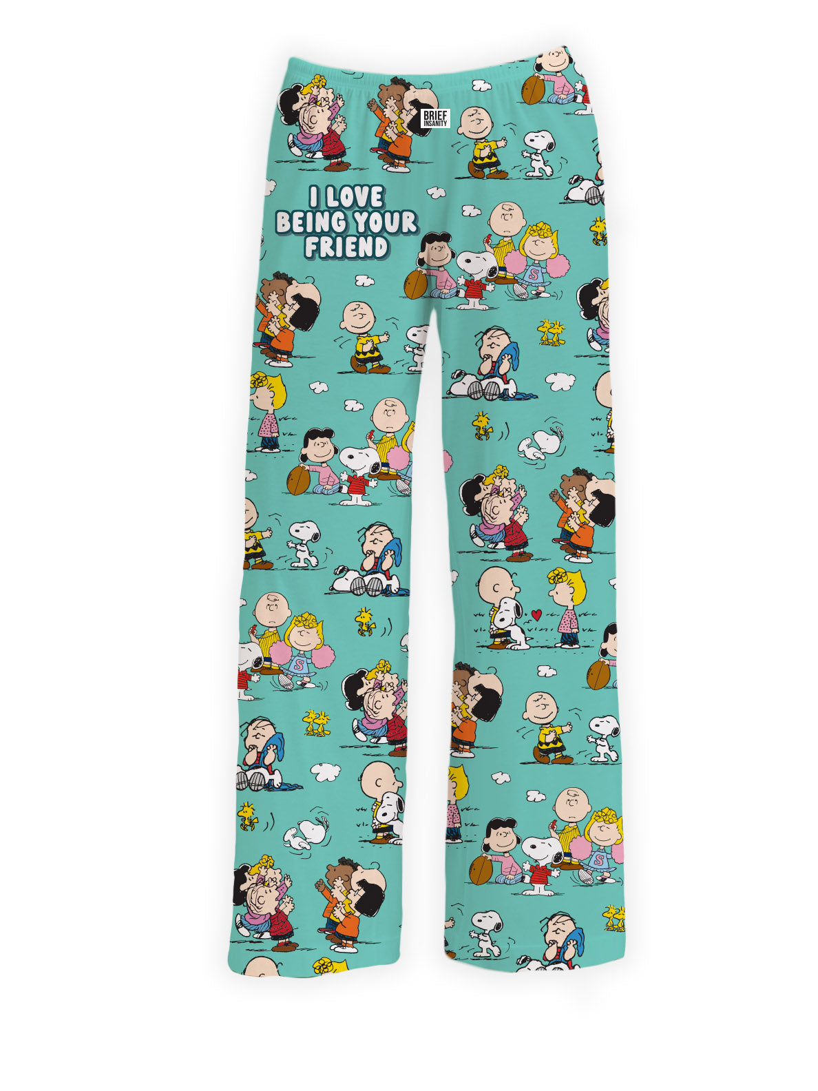 BRIEF INSANITY's I Love Being Your Friend Peanuts Pajama Lounge Pants
