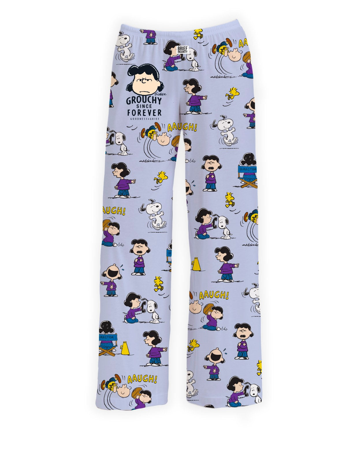 BRIEF INSANITY Grouchy Since Forever Peanuts Pajama Lounge Pants