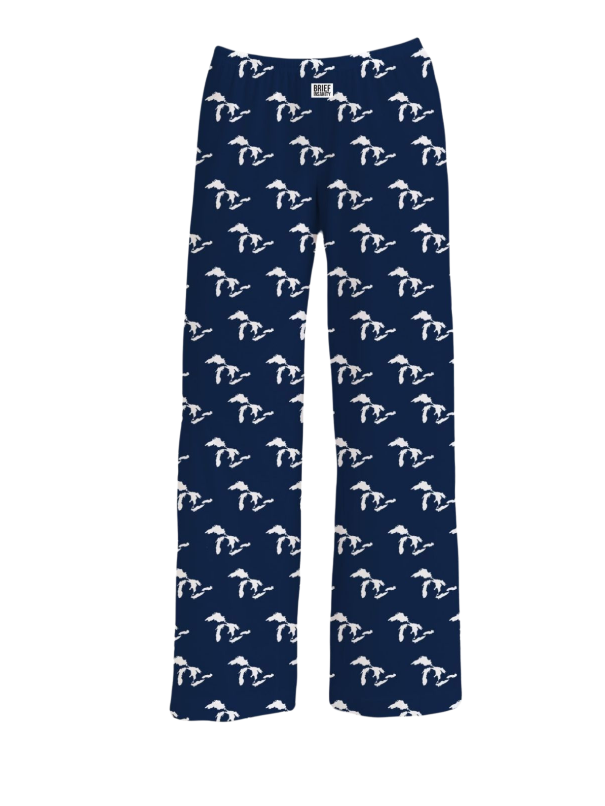 BRIEF INSANITY Great Lakes Pattern Pajama Lounge Pants