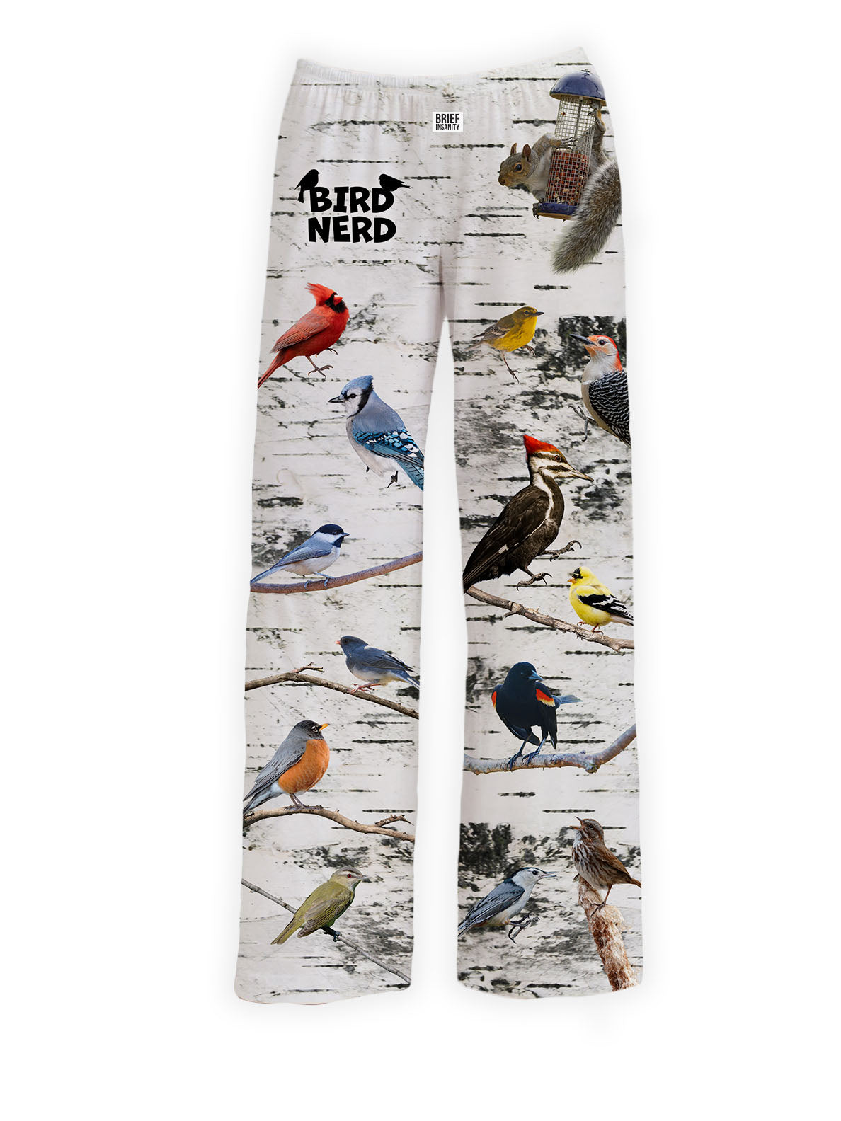 BRIEF INSANITY's Bird Nerd Pajama Lounge Pants