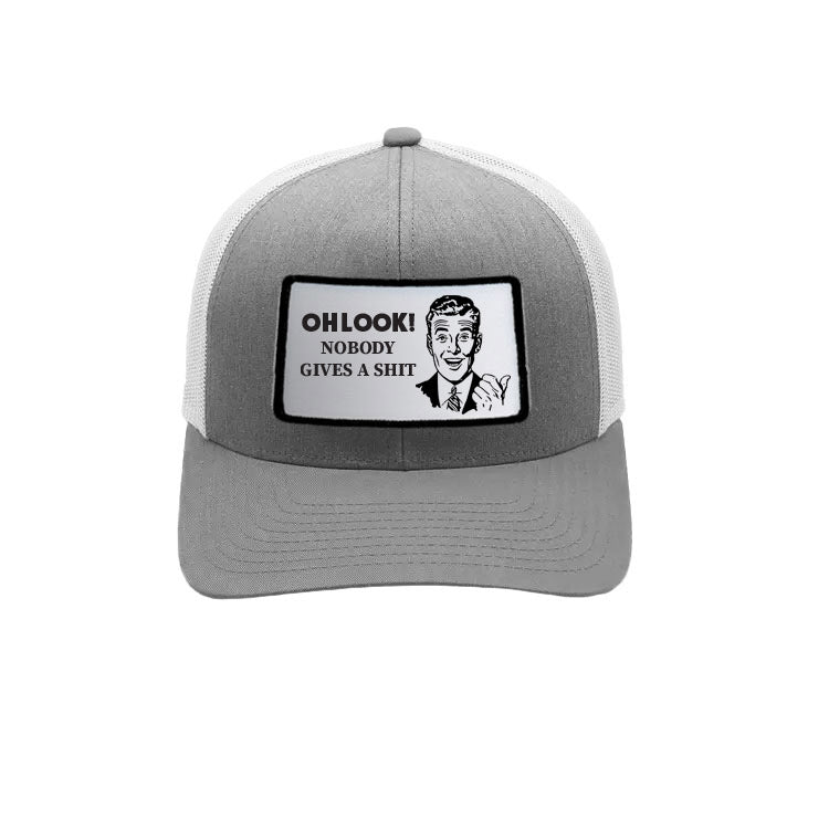 BRIEF INSANITY Oh Look! Nobody Gives A Shit | Men's Structured Trucker Hat