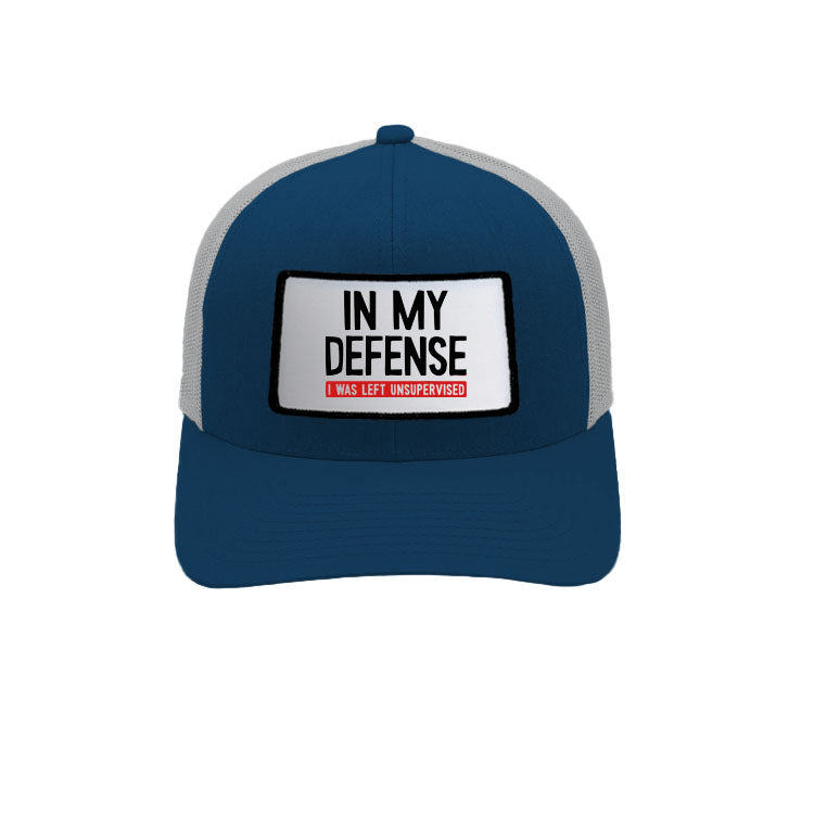 BRIEF INSANITY In My Defense I was Left Unsupervised | Men's Structured Trucker Hat