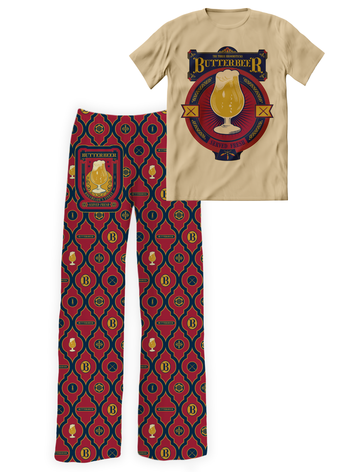 Butterbeer Pajama Set – Sleep Shirt & Pajama Pants