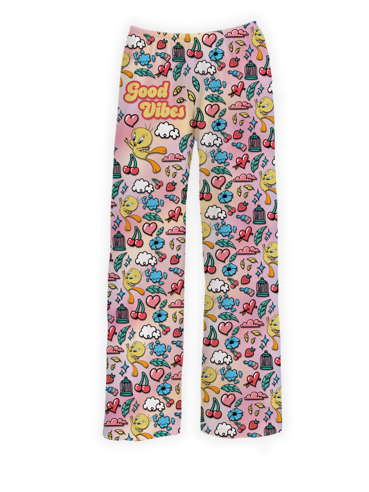 Tweety Bird kids pajama pants with colorful floral patterns and cheerful Tweety graphics – Warner Bros. Discovery