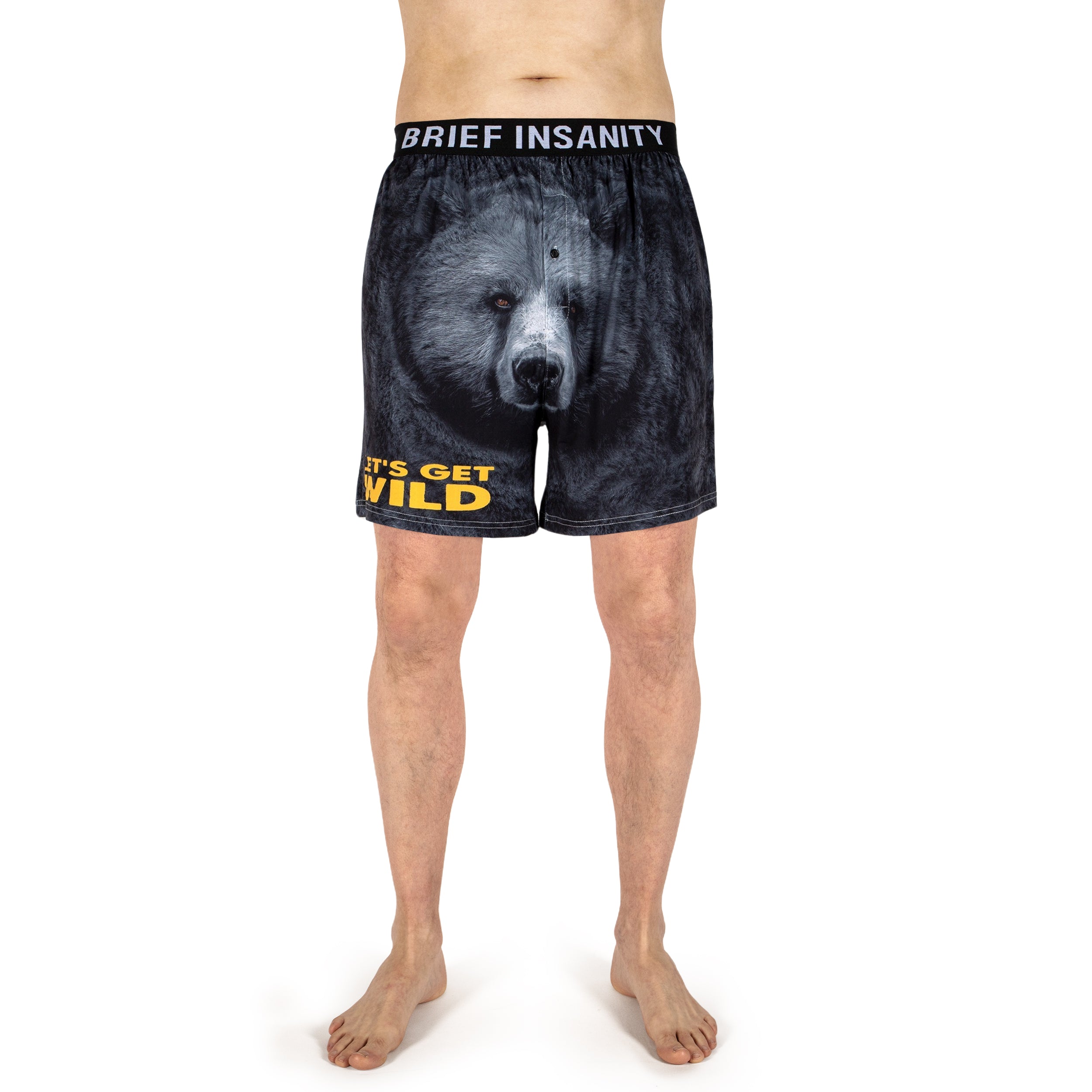 Let's Get Wild Bear Boxer Shorts