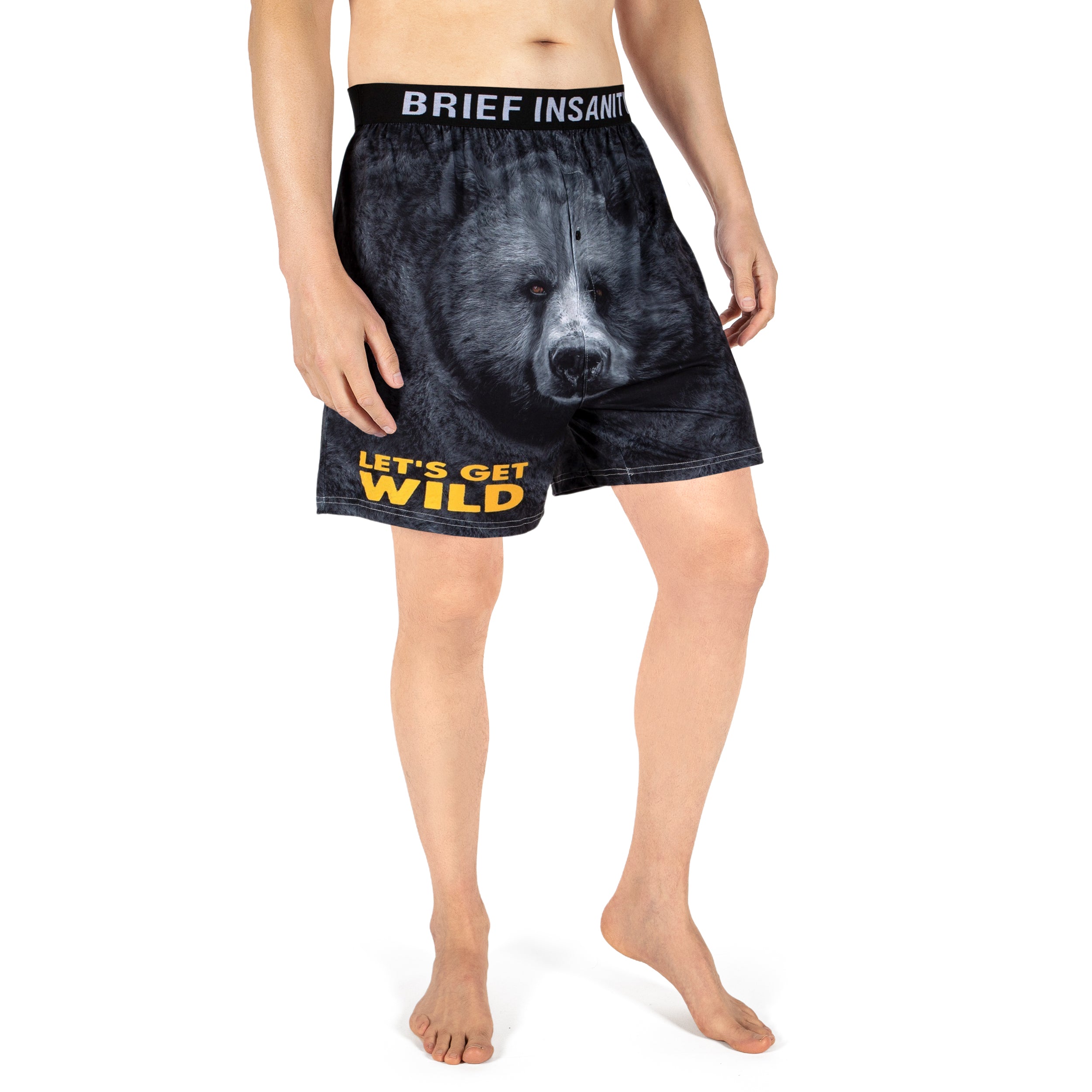 Let's Get Wild Bear Boxer Shorts