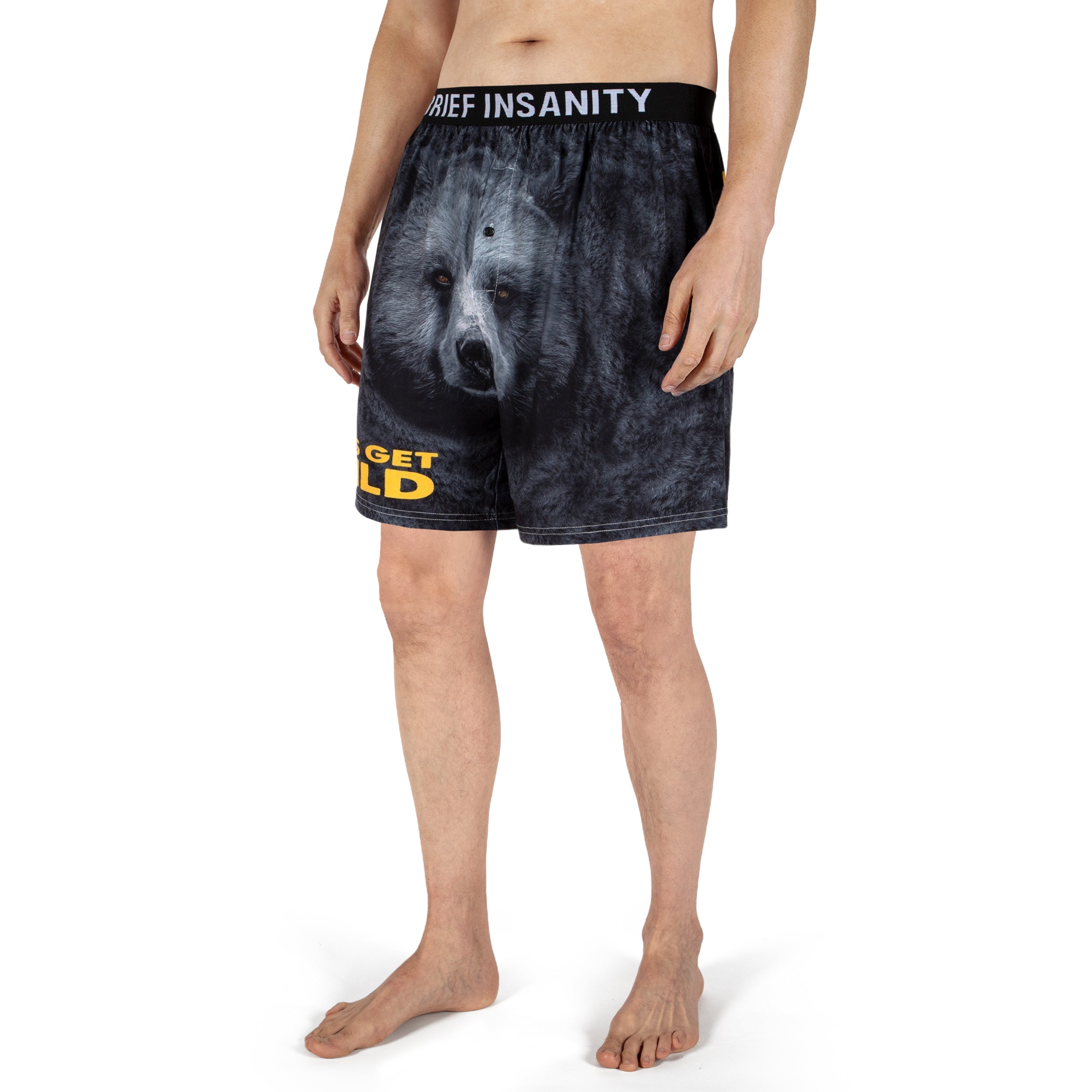 Let's Get Wild Bear Boxer Shorts