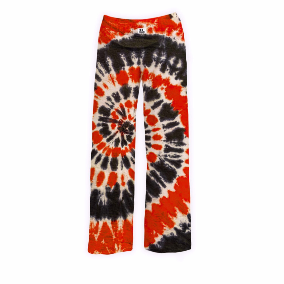 Orange & Black Tie Dye Pajama Pants