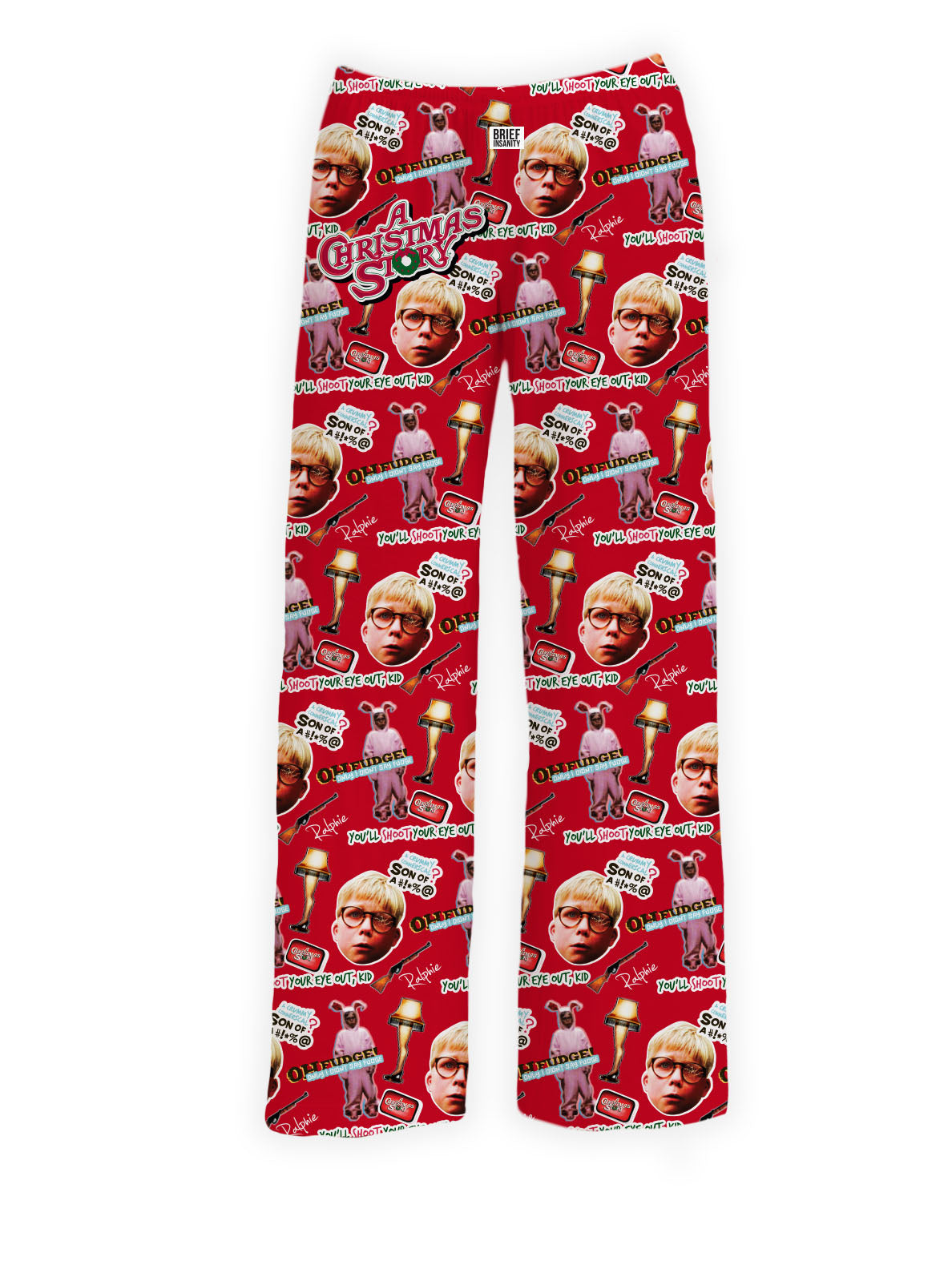 Red Ralphy Xmas Story Pajama Pants