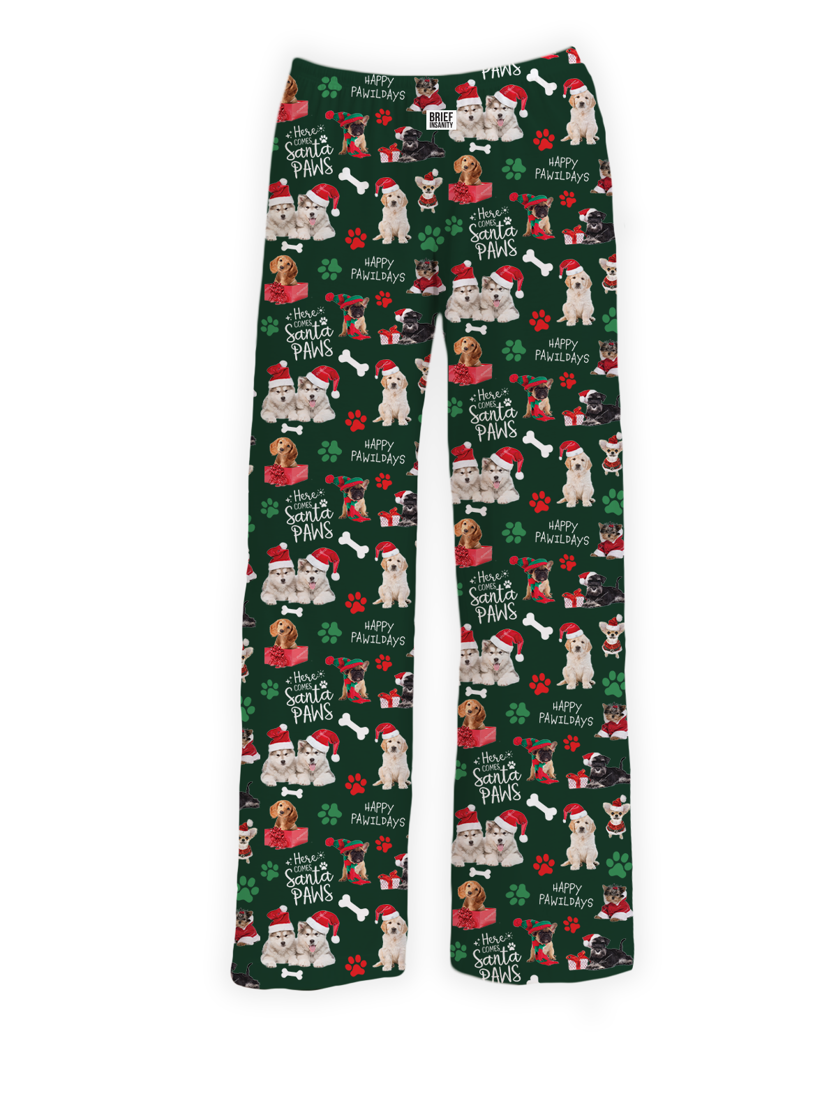 Festive Chalkboard Dog Lounge Pants