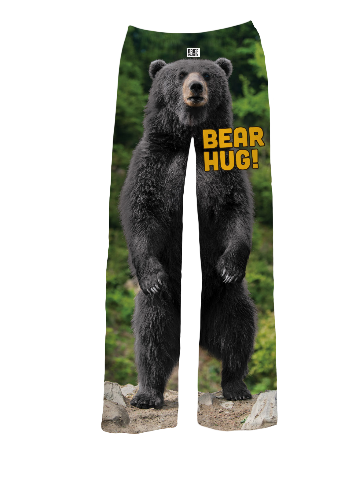 Black Bear Hug Pajama Pants | Brief Insanity | Brief Insanity