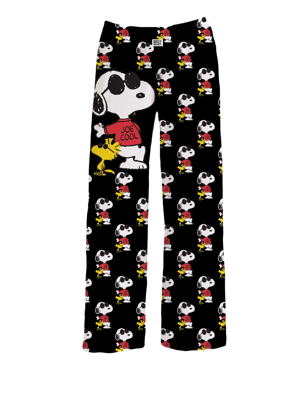 Peanuts Mens' Joe Cool Snoopy Character Tossed Print Adult Sleep Pajama  Pants 