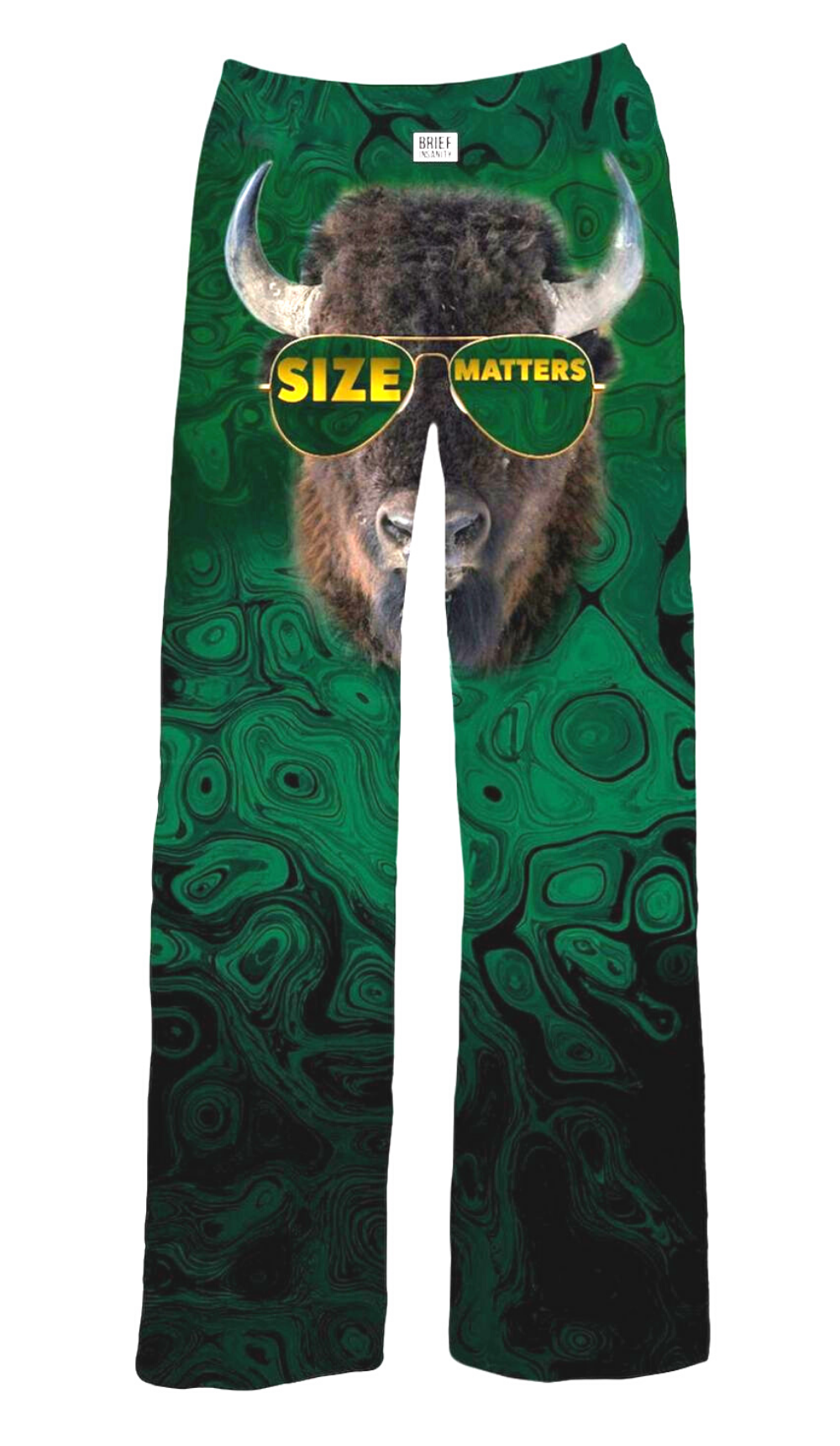 BRIEF INSANITY Size Matters Bison Pajama Pants