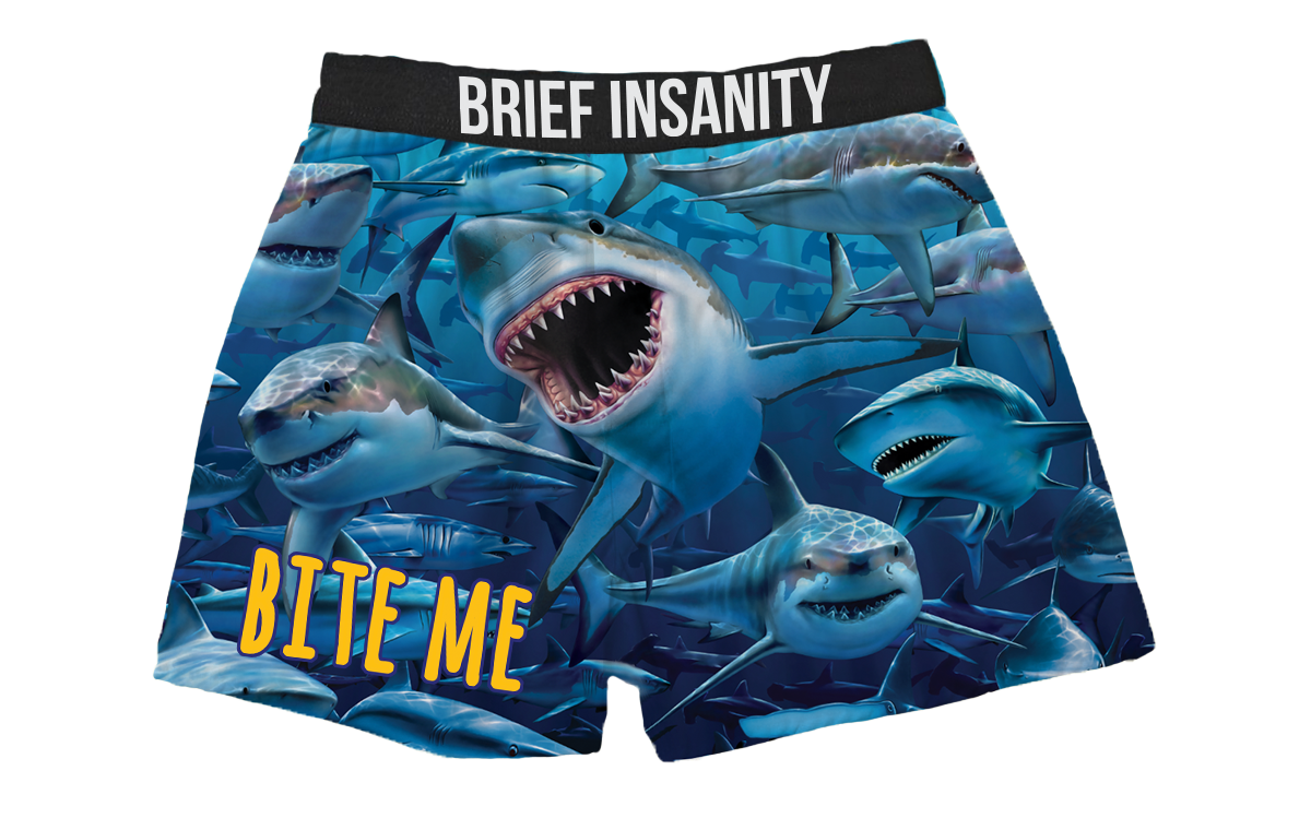 Shark Bite Me Boxer Shorts